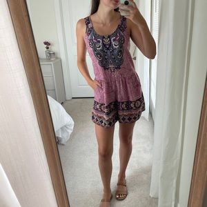 Purple Printed Romper | Target